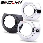 E46-R Extended Bezels Black Projector Shrouds Car Lights Accessories