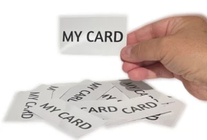 20 Giveaway MY CARD Funny Business Joke Gloss Magician Clown Trick Gag Prank Set - Picture 1 of 11