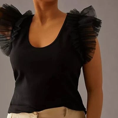 Camiseta sin mangas Dolan manga tul negra talla 2X Foto 1 de 4