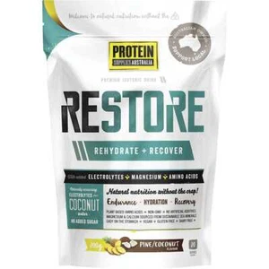Protein Supplies Australia Restore Hydration Recovery Drink Pine Coconut 200g - Picture 1 of 2