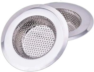 NUEVO 4,5" Colapador Fregadero Acero Inoxidable Tapón Drenaje Cocina Residuos JUEGO de 2 - Imagen 1 de 7