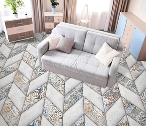 3D Einfache Fliese C5353 Fußboden Wandbild Unentschied BildTapete Familie DE Amy - Bild 1 von 6