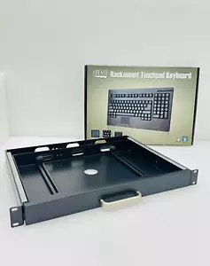 OPEN BOX | Adesso ACK-730UB Rackmount Touchpad Keyboard - FREE SHIPPING - Picture 1 of 15