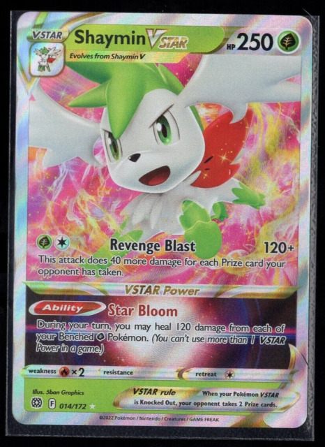 PSA 10 Gem Mint Pokemon Shaymin V Full Art Rare 152/172 Brilliant Stars  2022