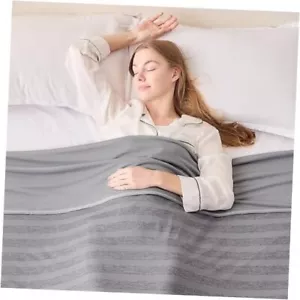 Cooling Blankets for Hot Sleepers, Queen Size Summer Queen(90"x 90") Grey - Picture 1 of 7