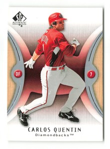 2007 SP Authentic Carlos Quentin #4   Arizona Diamondbacks