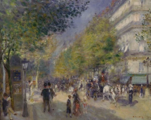 Pierre-Auguste Renoir The Grands Boulevards Fine Art Giclee | 8x10 |11x14 |16x20 - Picture 1 of 5