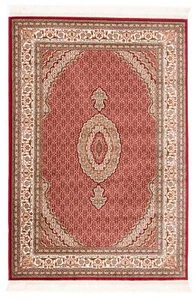 Tabriz Medallón Machine Woven Rug Persian Various Sizes - Rug, Carpet, Red - Picture 1 of 35