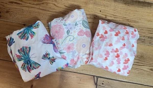 3 Pottery Barn Kids Organic Cotton Crib Fitted Sheets EUC One Is Etta Vee - Picture 1 of 6