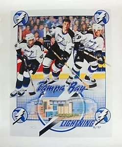 Lithograph TAMPA BAY LIGHTING Memorabilia 1996 Litho: Hamrlik,Weimer.Selivanov - Picture 1 of 11