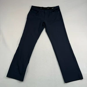 Greg Norman Pants Mens Size 34X32 Blue Jordan Trouser Mid Rise Golf Shark Navy - Picture 1 of 13