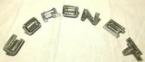 1967 DODGE CORONET 500 QUARTER PANEL BLOCK LETTER EMBLEMS - Picture 1 of 5