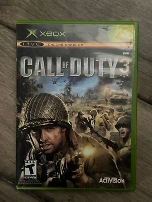 Call of Duty 3 (Microsoft Xbox, 2006) NO MANUAL - Image 1 of 4