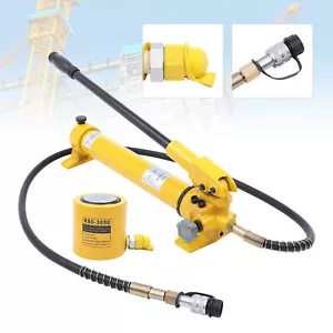 30 Tonnen Hydraulischer Wagenheber Luftpumpe Lift Tragbar Power Ram Reparaturwerkzeug + Handpumpe - Bild 1 von 12