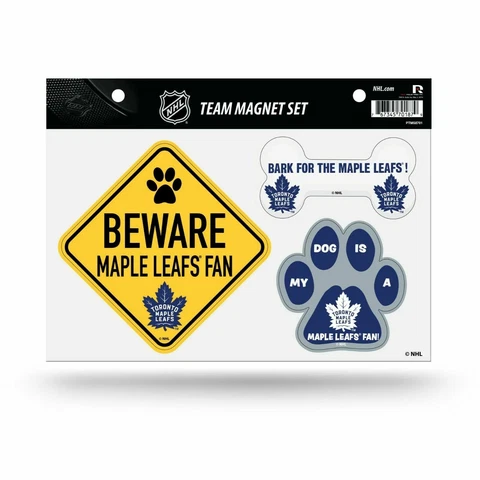 NEW! TORONTO MAPLE LEAFS PET DOG MAGNET SHEET SET BEWARE FAN LICENSED Cover