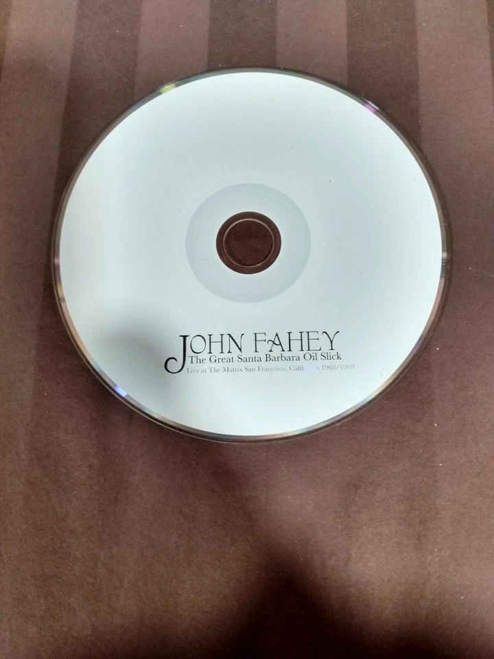 JOHN FAHEY THE GREAT SANTA BARBARA OIL SLICK LIVE CD DISC ONLY RARE! Foto 1 de 1