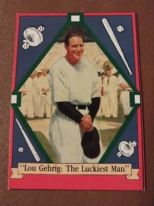 1992 LOU GEHRIG DELPHI LEGENDS OF BASEBALL CARD #84-D19-19.2 NY YANKEES NEW YORK - Picture 1 of 2