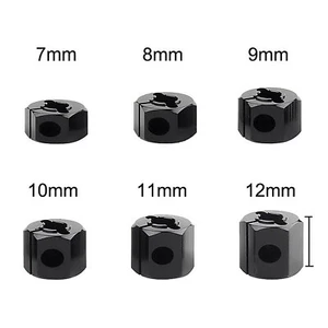 4X 12MM Metal Wheel Hex Hub Thickness 7-12mm for 1/10 RC Car SCX10 90046 Tamiya - Picture 1 of 10