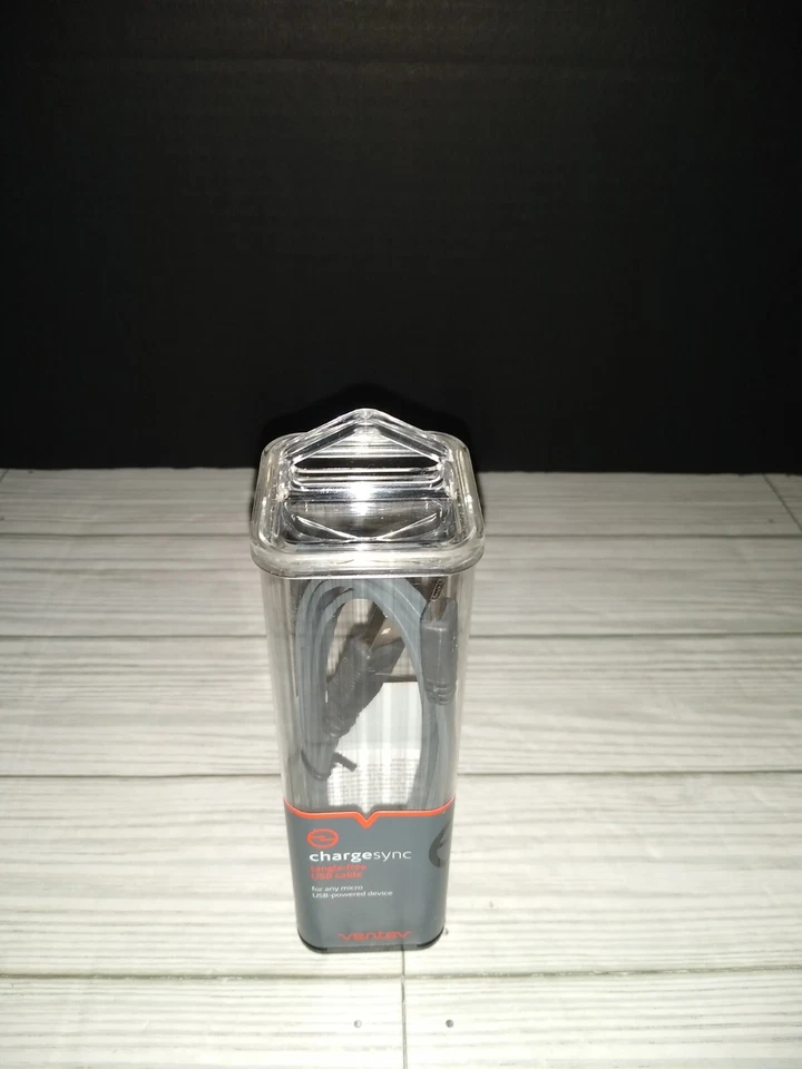 Ventev (572029) 4ft Chargesync Tangle Free Cable for Micro USB Devices - Gray - Image 1 of 4