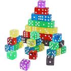 60x D6 Six Sided Dices Set with Drawstring Dice Bag Table Borad Game Math
