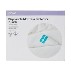 7 Pack Disposable Mattress Protectors . leak-proof base + Ideal for travel . - Picture 1 of 5