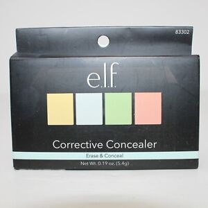 e.l.f Corrective Concealer Quad Palette Erase & Conceal w/ Mirror NEW SEALED