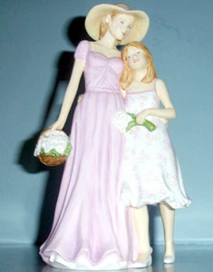 Royal Doulton Togetherness 5589 Mothers Day 2013 Figure Mom/Daughter Signed New - Picture 1 of 4