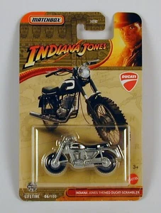 Matchbox Indiana Jones Themed Ducati Scrambler Motorcycle - Bild 1 von 2
