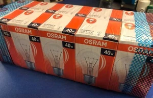 10 X OSRAM CLASSIC A CLAS A CL 40 230V E27/ES 40W GLÜHLAMPE !!! DIMMBAR !!!! - Bild 1 von 1