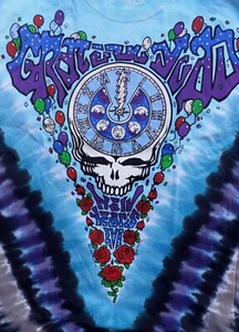 GratefulDead Midnight Hour Liquid Blue XL Tee Langarm Dye Silvester - Bild 1 von 4