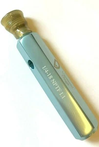 1/4"-18 NPTF L1 ENCHUFE DE ROSCA DE TUBERÍA MEDIDOR CON MANGO NPTF L-1 VERMONT EE. UU. - NUEVO - Imagen 1 de 8