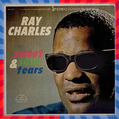 RAY CHARLES “SWEET & SOUR TEARS” 1964 EXTENDED PLAY VINYL RECORDS w/ PIC SLEEVE! - Image 1 of 4