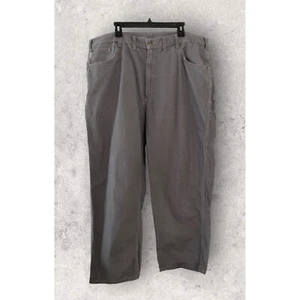 Carhartt Gray Loose Fit Carpenter Canvas Pants Men’s Size 44 X 30 - Picture 1 of 6