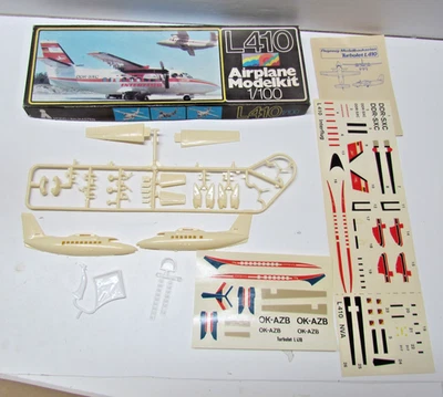 1:100 VEB Plasticart  Modellbaukasten DDR - L410 INTERFLUG Komplett    (S12) - Bild 1 von 4
