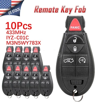 10 Llavero de coche con control remoto 5B para Dodge Challenger Charger 2009-2014 IYZ-C01C Foto 1 de 4