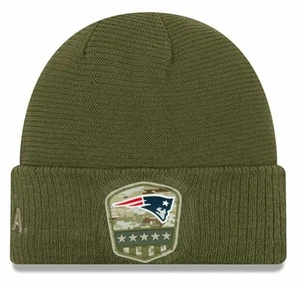 Authentic New Era New England Patriots Knit Beanie Cold Weather MILITARY Hat - Picture 1 of 4