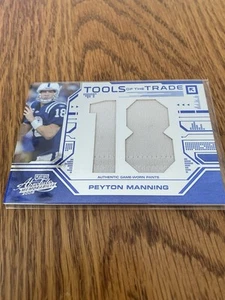Peyton Manning Playoff Absolute Tools of the Trade Game Used 22/25 - Picture 1 of 2