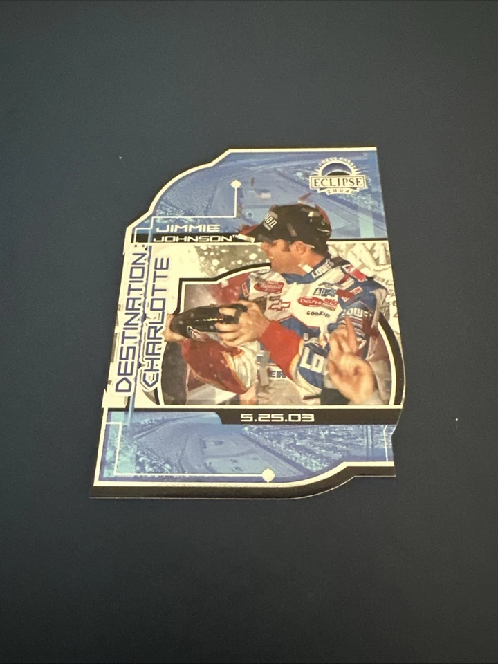 2004 Press Pass Eclipse - Destination: Win Charlotte Jimmie Johnson #DW 14 - Image 1 of 2