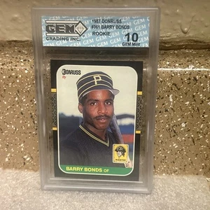 💥BARRY BOND 1987 DONRUSS💥💥ROOKIE CARD GEM 💎 MINT 10 MINT💥CASE - Bild 1 von 7