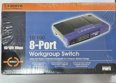 Linksys 8-Port Workgroup Switch 10/100 Mbps Model no. EZXS88W - Image 1 of 2