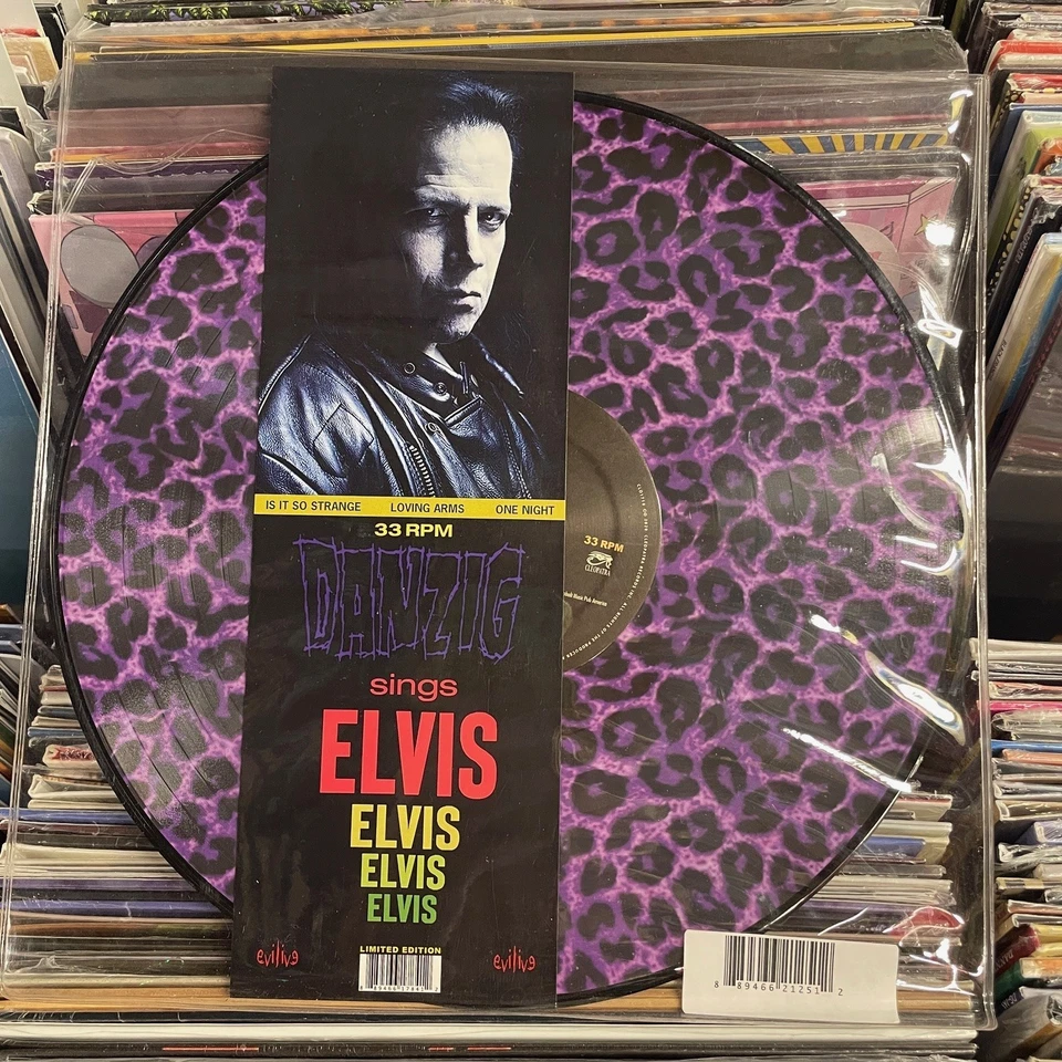 GLENN DANZIG Sings Elvis PURPLE LEOPARD PICTURE DISC VINYL LP RECORD New! - Image 1 of 1
