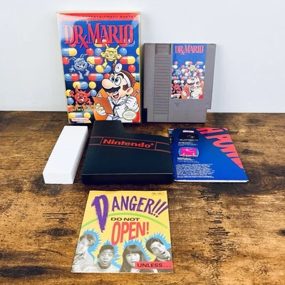 Vintage Dr. Mario (Nintendo NES, 1990) CIB Complete w/ Styrofoam - MINT - Image 1 of 4