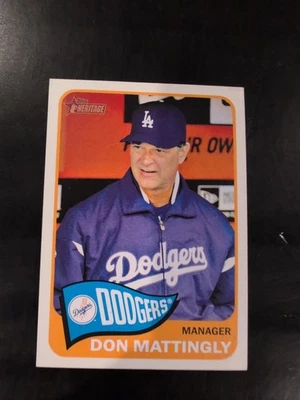 2014 Topps Heritage Baseball #217 - Don Mattingly - Los Angeles Dodgers - Image 1 of 3
