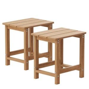 MXIMU Outside Adirondack Square Side Table Weather Resistant Patio Table Outd... - Picture 1 of 7