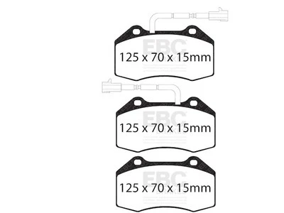Juego de pastillas de freno delanteras para Alfa Romeo 4C 2015-2020 2016 2017 2018 2019 DM147XW Foto 1 de 4