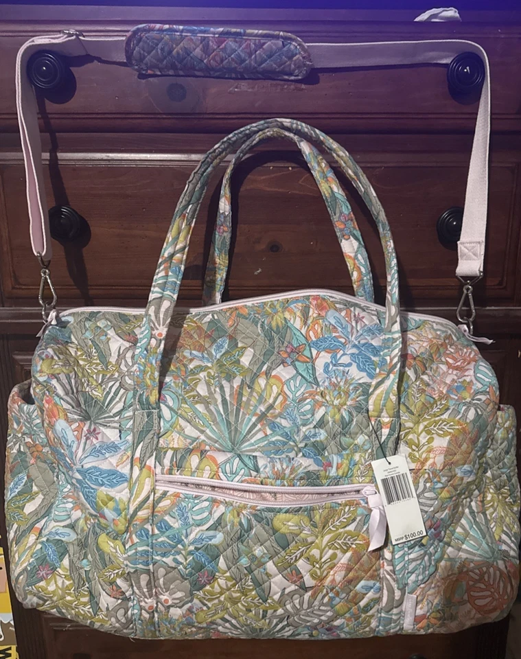 Bolso de Lona Grande Vera Bradley Paradise Viaje de Fin de Semana  Foto 1 de 1