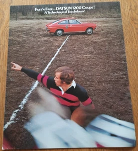 American DATSUN 1200 COUPE car sales brochure from USA. Rare 1971 catalogue - Picture 1 of 3