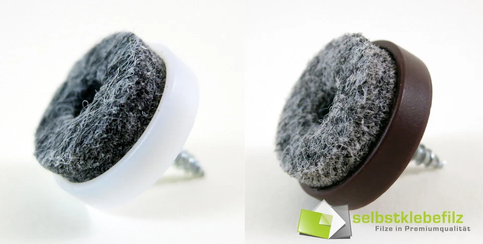 Profi Möbelgleiter Stuhlgleiter langlebig Filzgleiter mit Schraube 20 24 28 40 - Bild 1 von 1