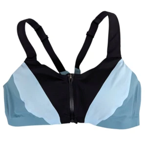 Sujetador deportivo para mujer KNOCKOUT by Victoria's Secret 36D cierre frontal cremallera bloques de colores - Imagen 1 de 5