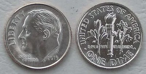 USA Dime 10 Cents 2015 P Sin Circular. - Picture 1 of 1